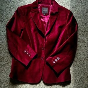 Velvet blazer jacket